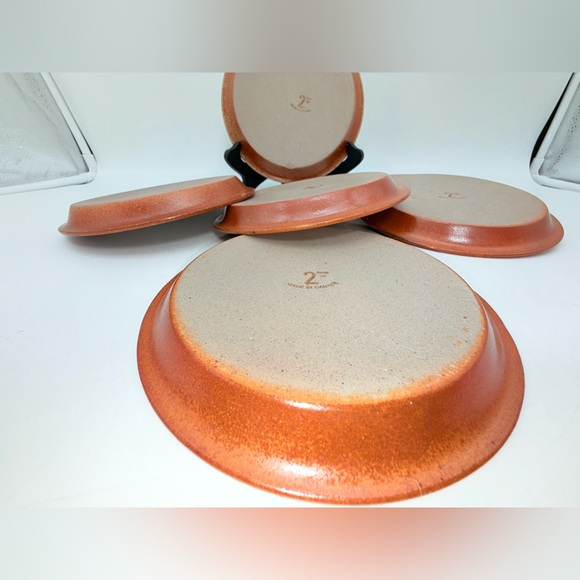 Set of 6 vintage desert bread plates Sial Hors Serie art pottery, Cerval plates - Picture 13 of 17